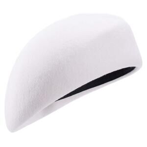 5337 Women Unisex 100% Wool Felt Beret Hats Pillbox Fascinator Saucer Tilt Cap